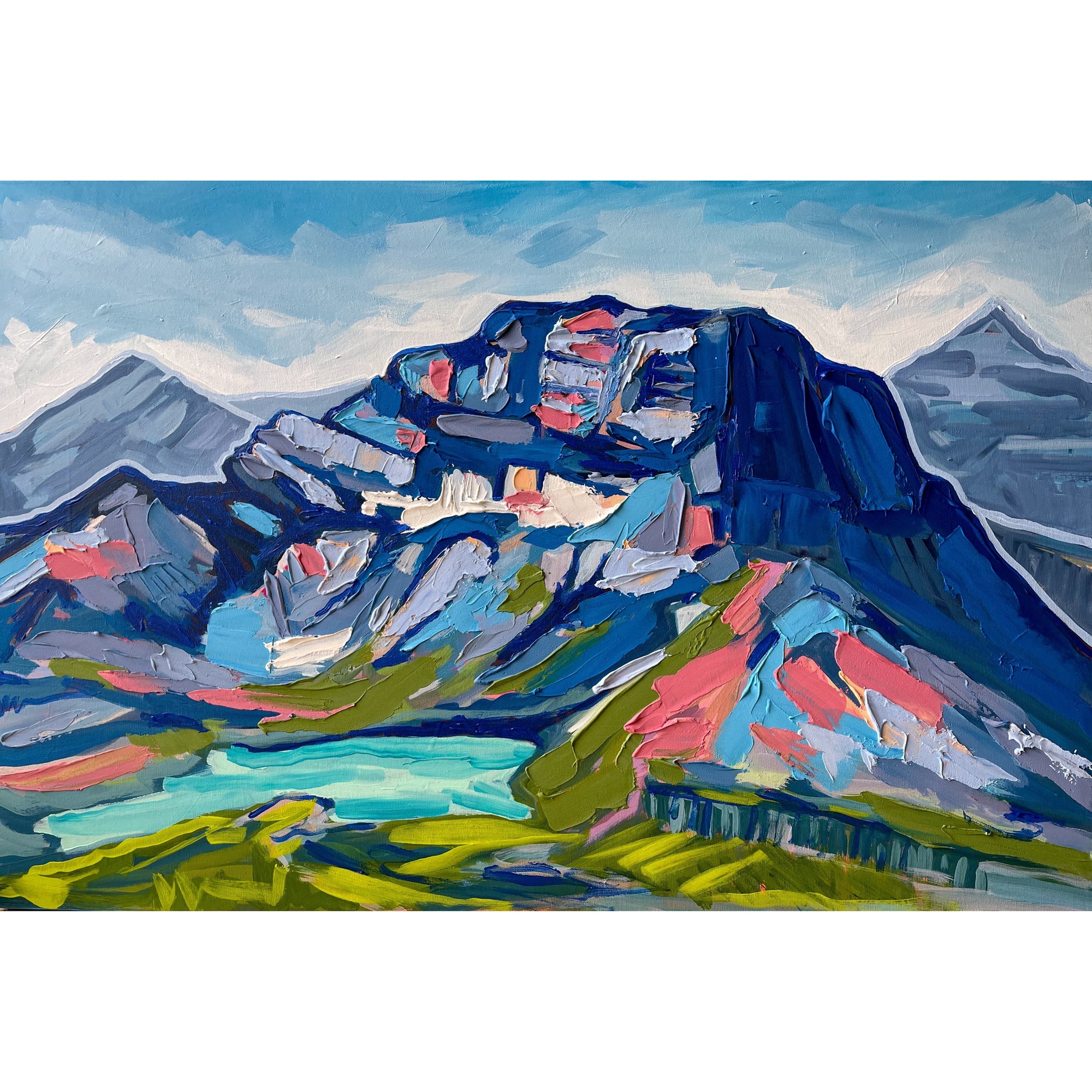 Mountain 3, 36x24-Original Painting-Amy Dixon Art + Design