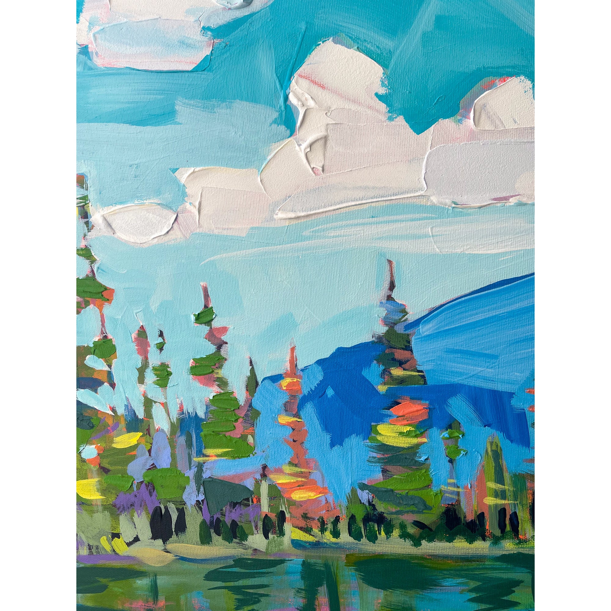 Stillness, 24x72-Original Painting-Amy Dixon Art + Design