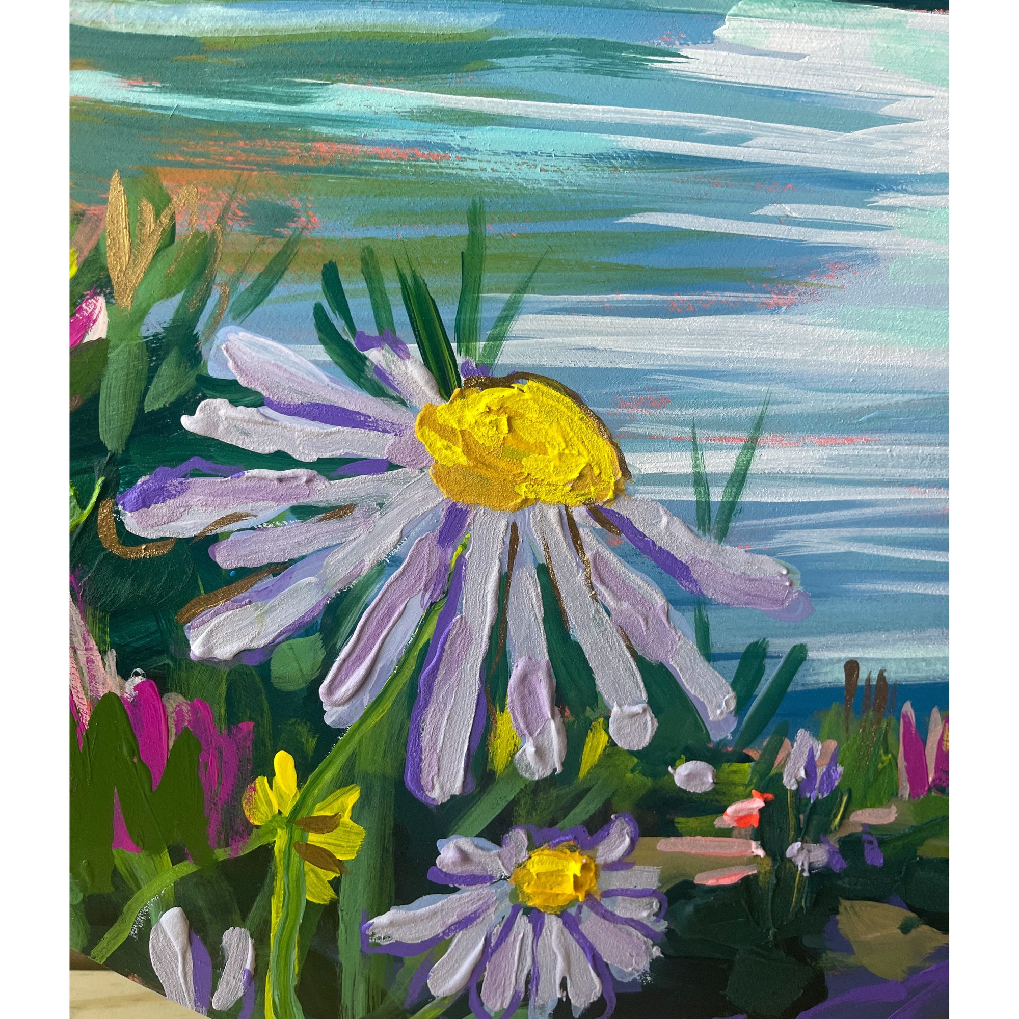 Take a Breath, 32"-Original Painting-Amy Dixon Art + Design