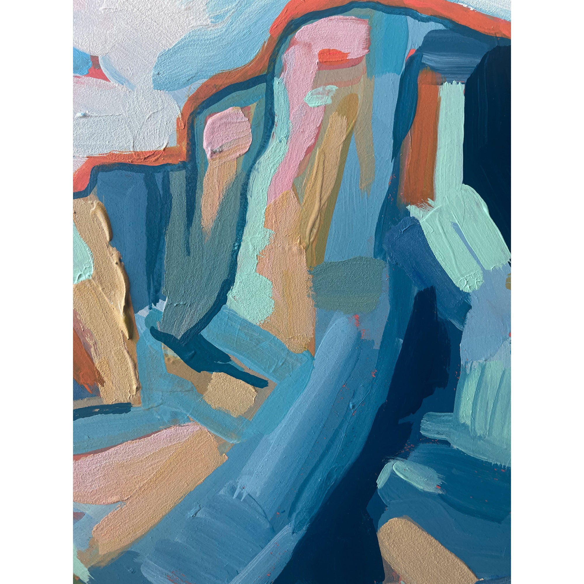 Take a Breath, 32"-Original Painting-Amy Dixon Art + Design