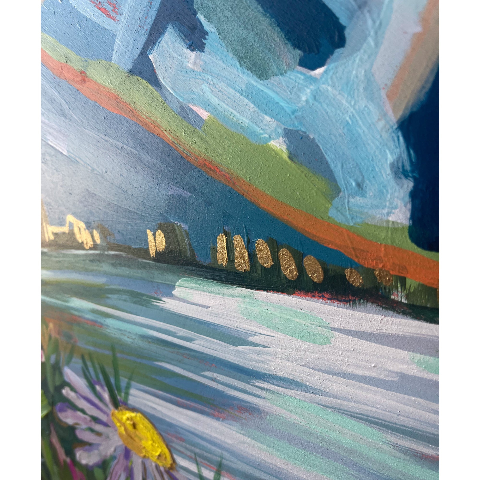Take a Breath, 32"-Original Painting-Amy Dixon Art + Design