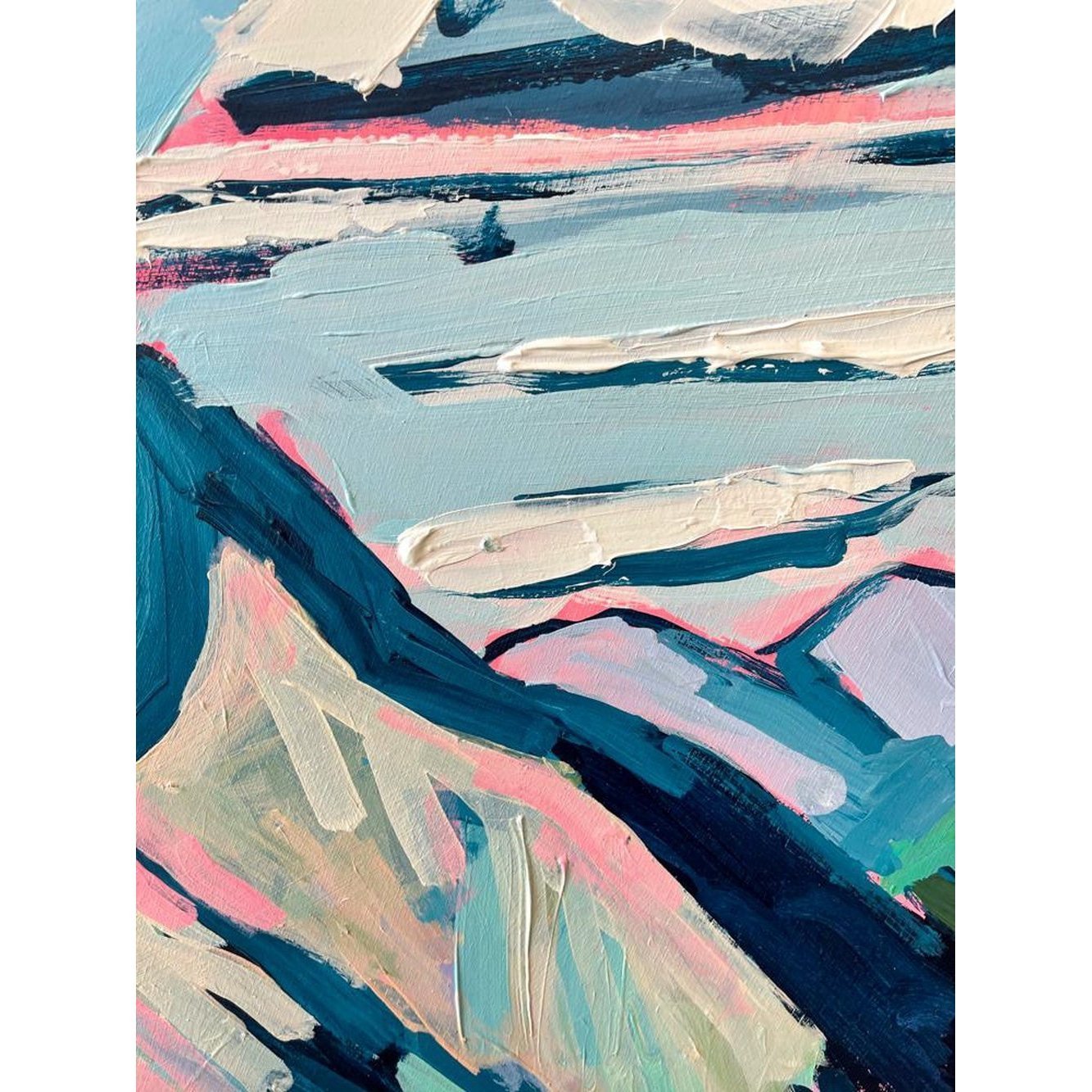 Horseshoe Bend | 48 Round | Acrylic on Cradled Wood Panel-Original Painting-Amy Dixon Art + Design