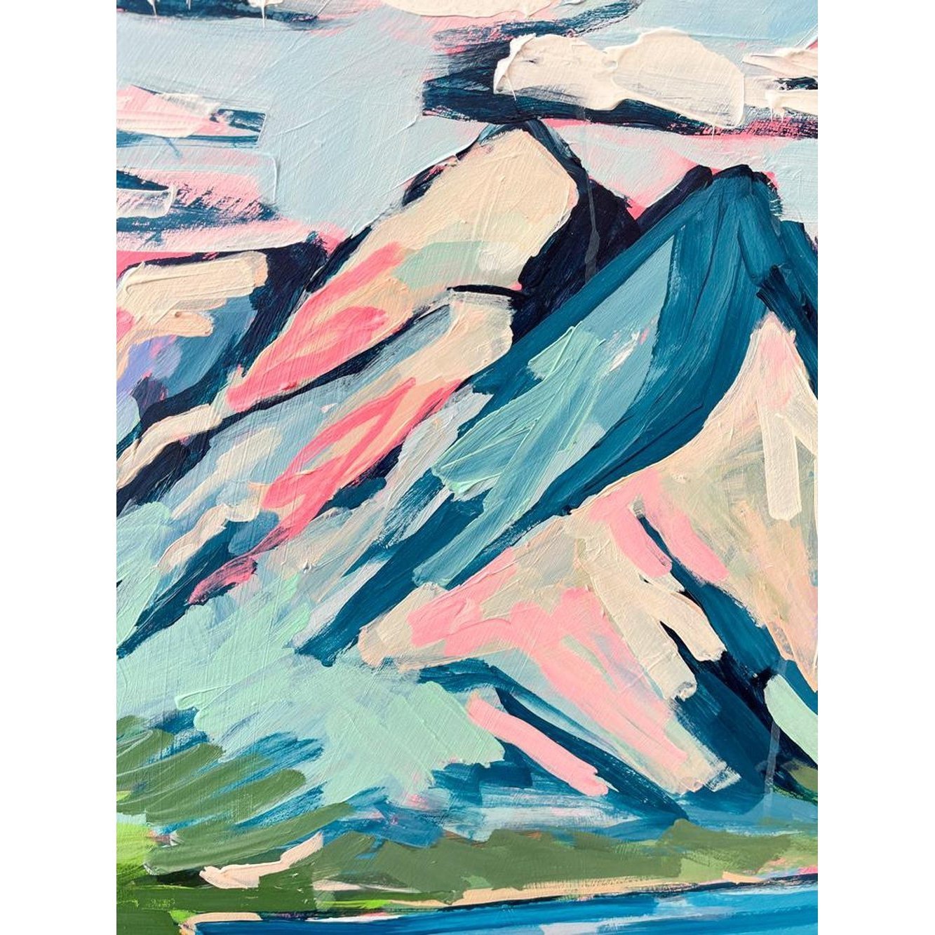 Horseshoe Bend | 48 Round | Acrylic on Cradled Wood Panel-Original Painting-Amy Dixon Art + Design