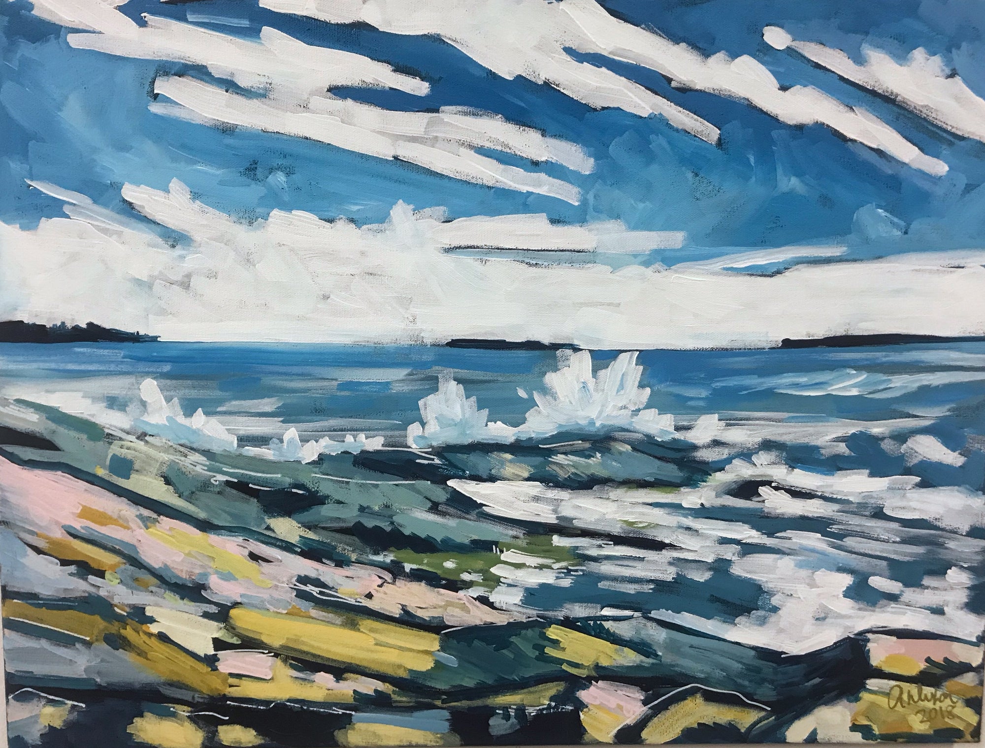 The Perfect Day, 24x18-Original Painting-Amy Dixon Art + Design