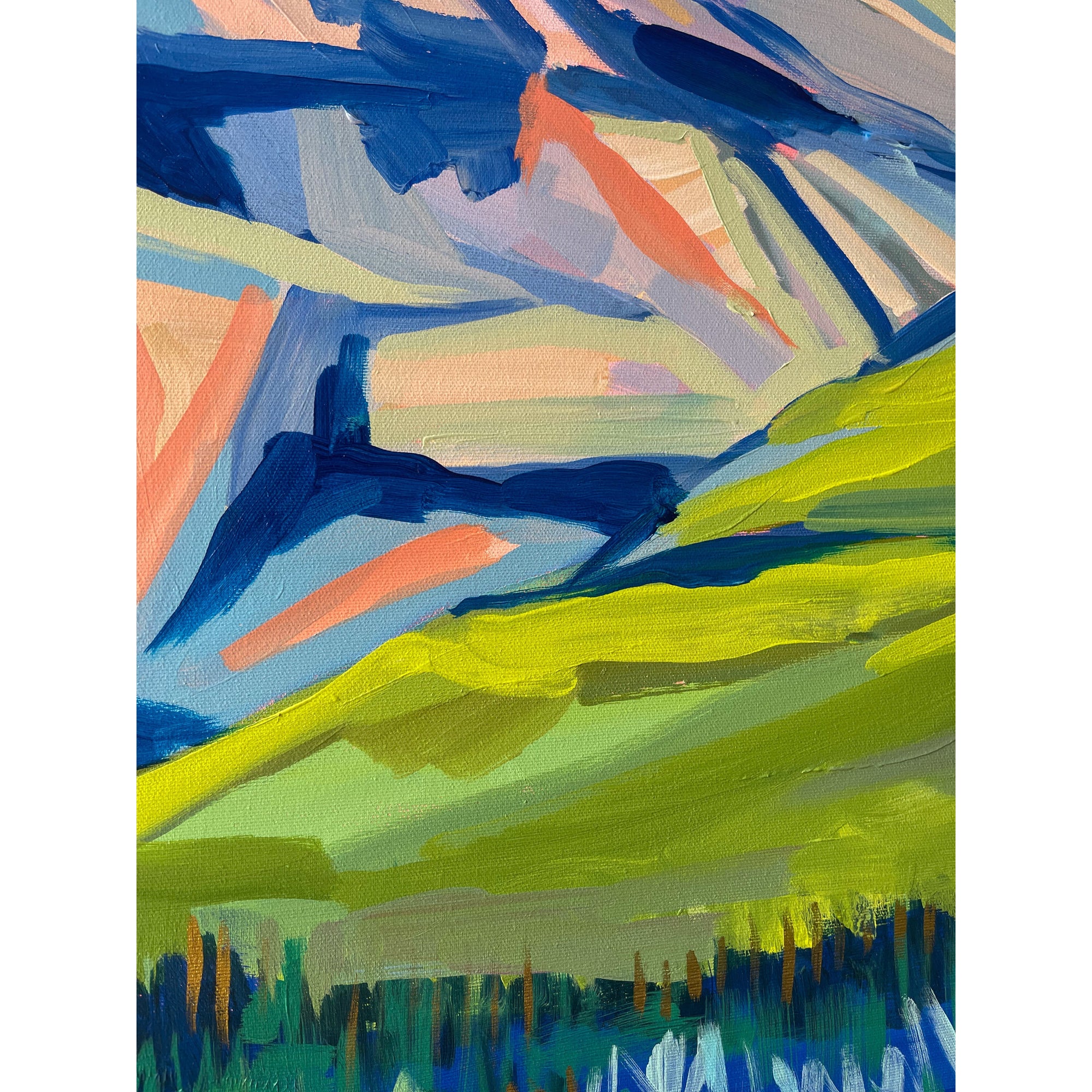 Mountain 7, 36x48-Original Painting-Amy Dixon Art + Design