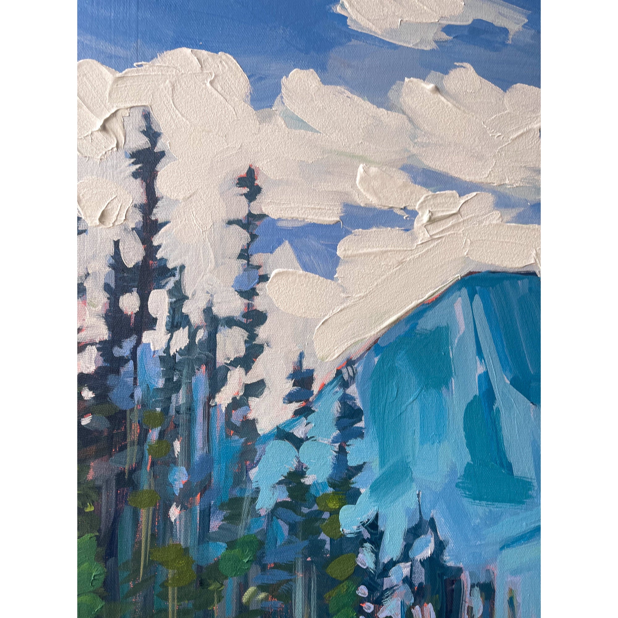 Mountain 1, 24x36-Original Painting-Amy Dixon Art + Design