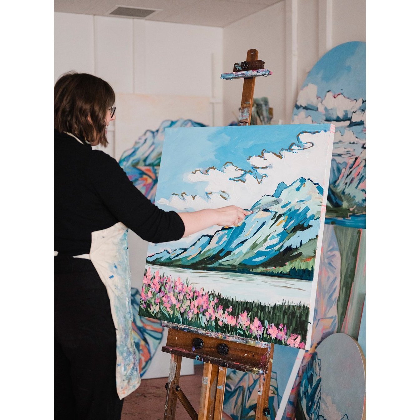 Valemont | 36x36 | Acrylic on Canvas-Original Painting-Amy Dixon Art + Design