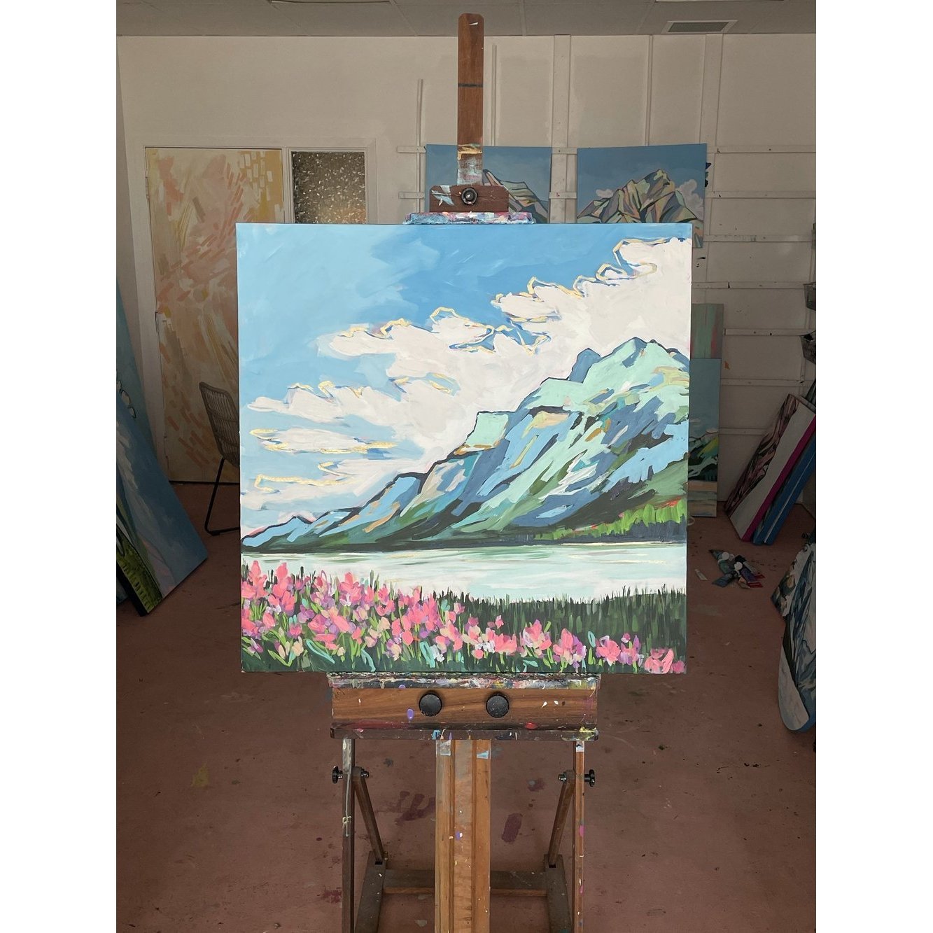 Valemont | 36x36 | Acrylic on Canvas-Original Painting-Amy Dixon Art + Design