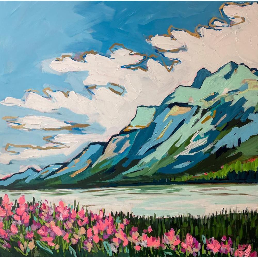 Valemont | 36x36 | Acrylic on Canvas-Original Painting-Amy Dixon Art + Design