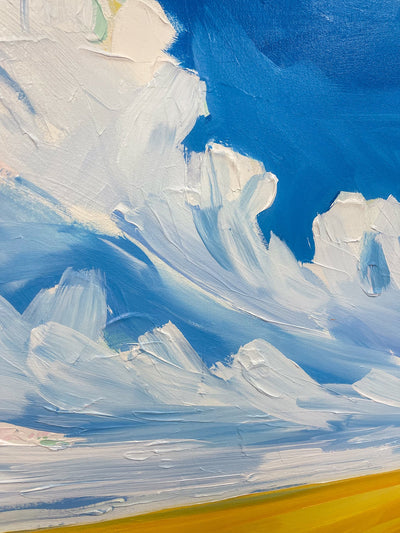 Bluebird Skies Original Painting, 24x72