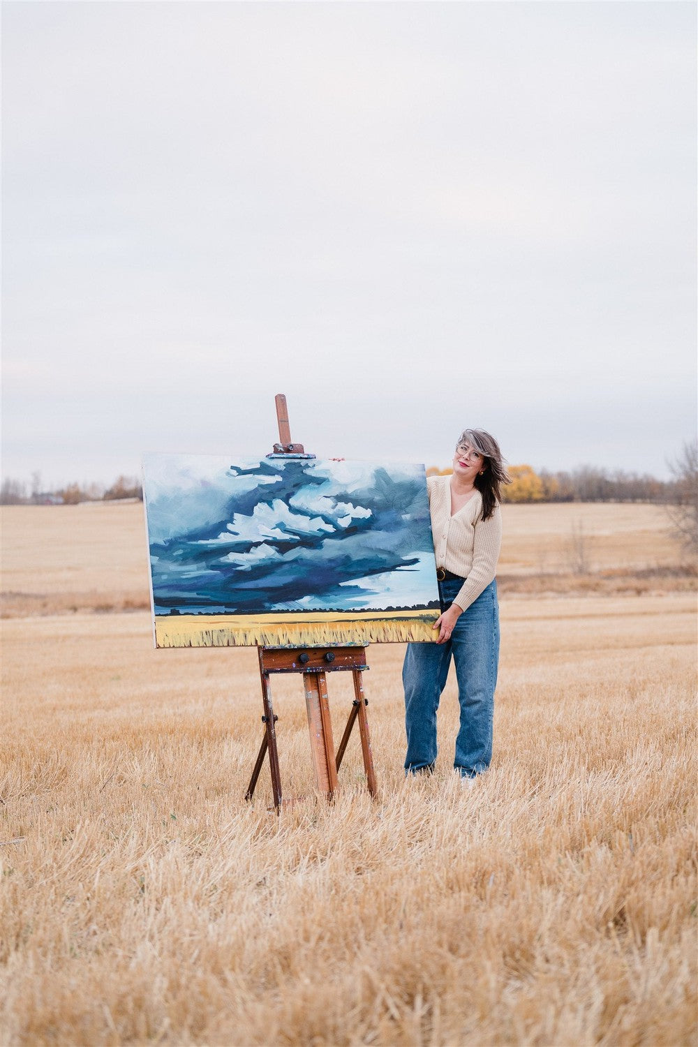Canola Storm, 36x60 inches