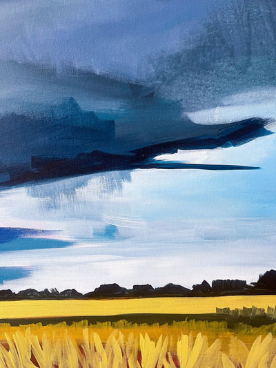 Canola Storm, 36x60 inches