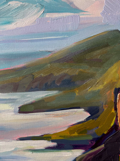 Cliffs of Heather, 48x36 inches