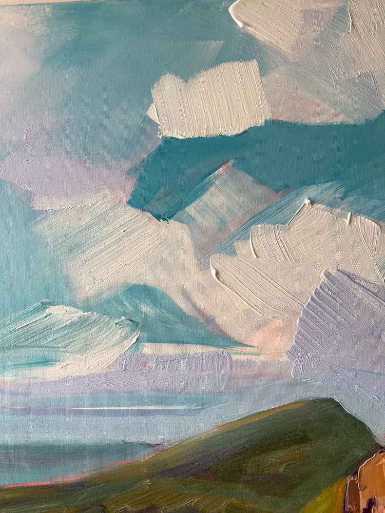 Cliffs of Heather, 48x36 inches