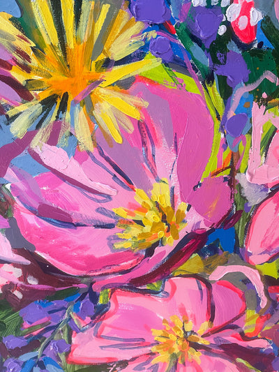 Flower Walk, 40x70 inches