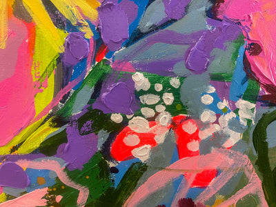 Flower Walk, 40x70 inches