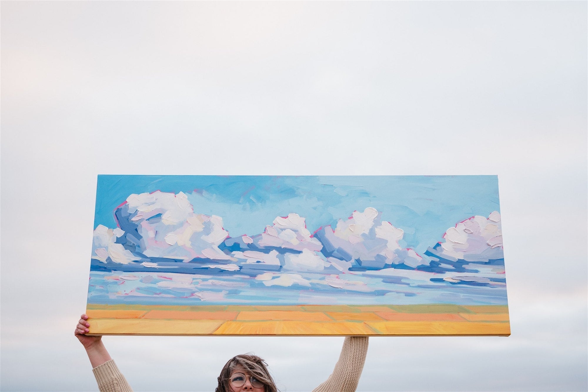 Head in the Clouds, 60x24 inches