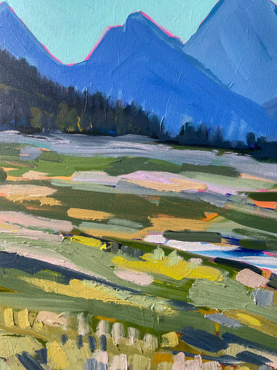 Hike at Chester Lake, 24x36 inches