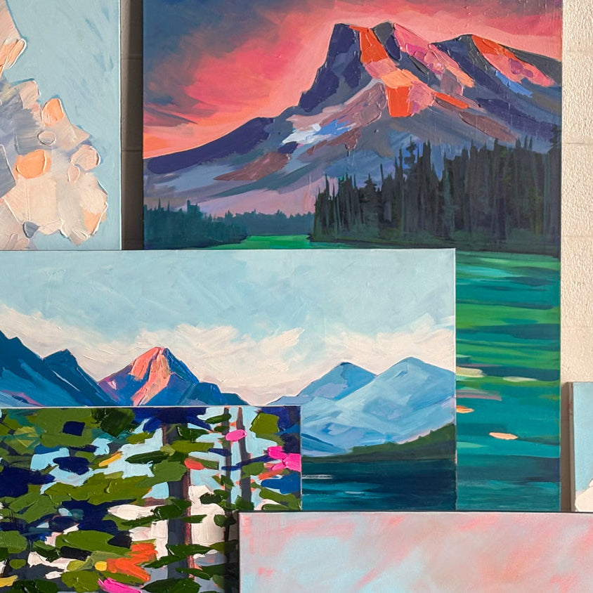 Light on Emerald Lake, 36x48