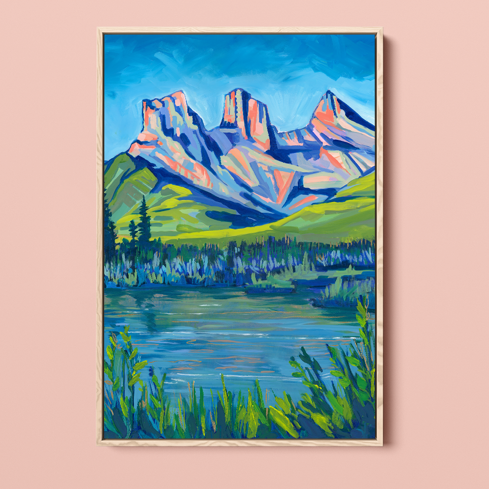 Three Sisters III Canmore Fine Art Print-Art Print-Amy Dixon Art + Design