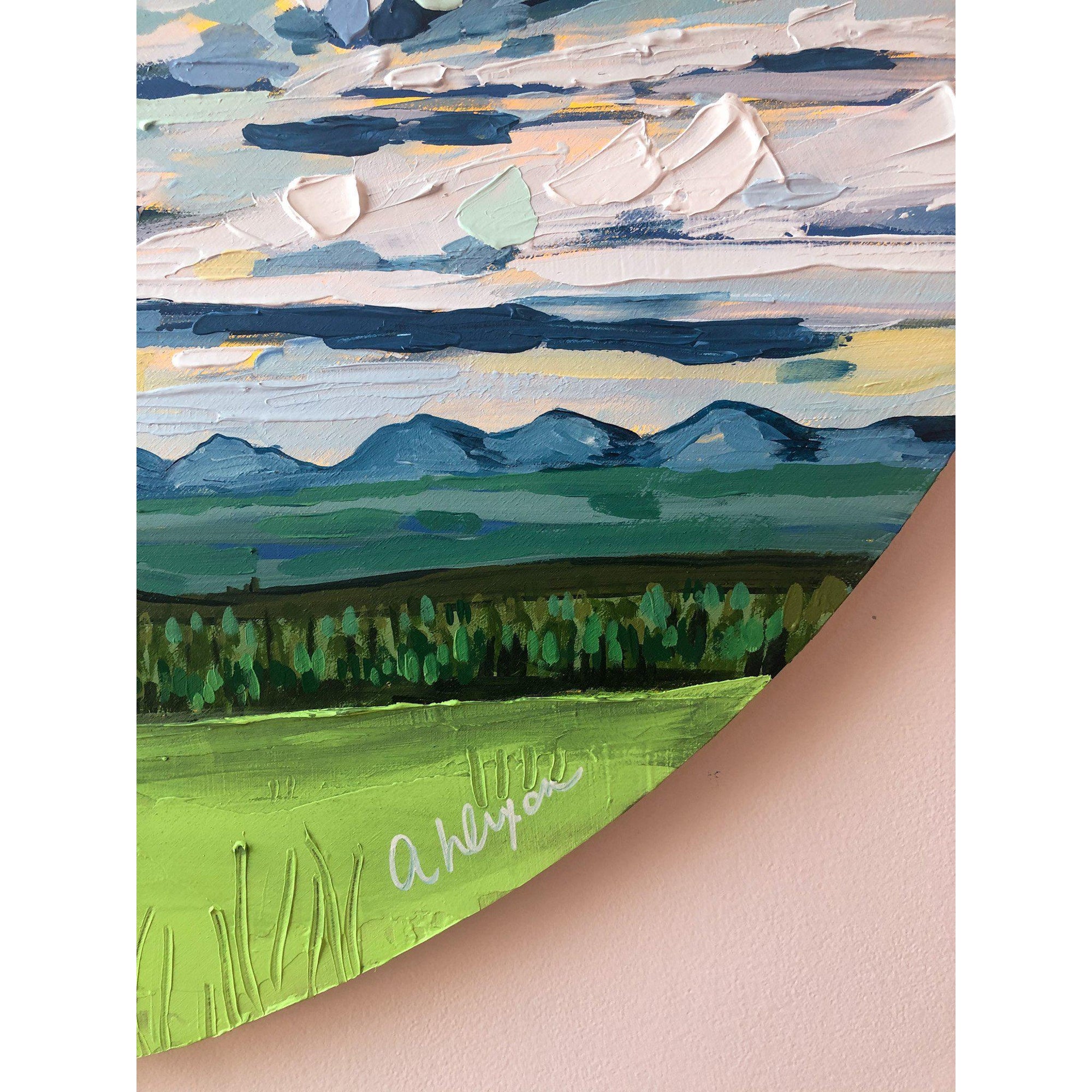 Amy Dixon art artist edmonton alberta prairie landscape clouds