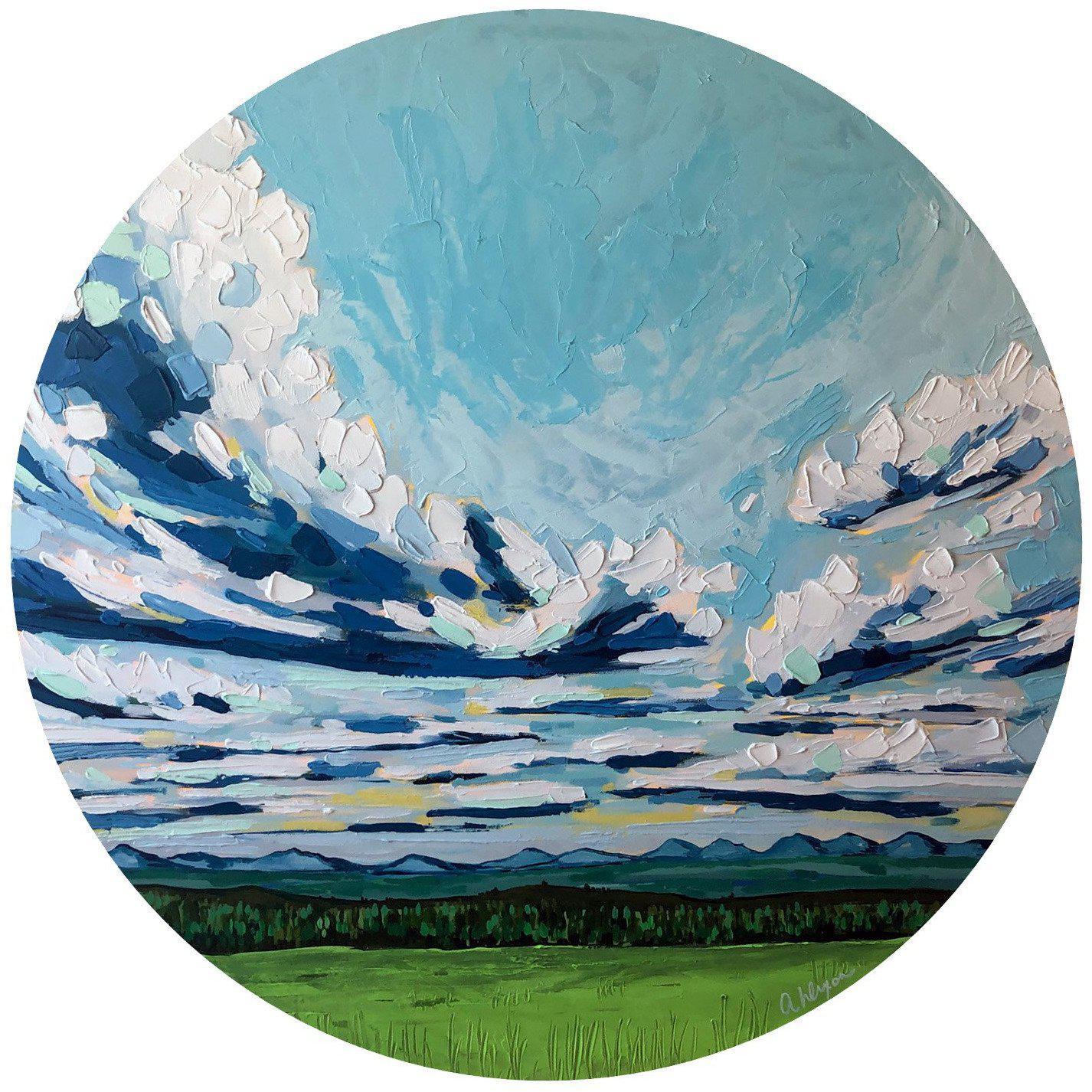 Amy Dixon art artist edmonton alberta prairie landscape clouds