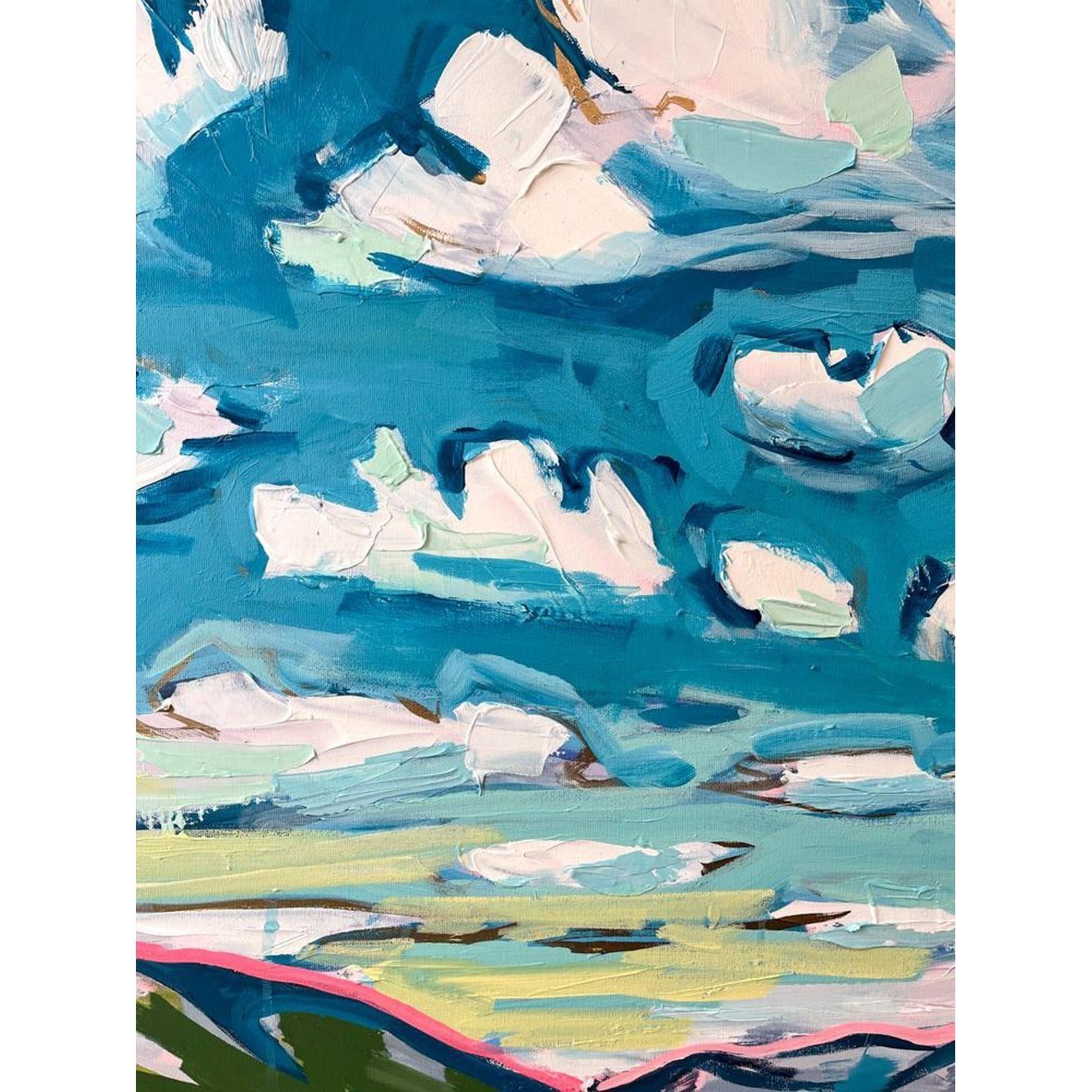 Approaching Jasper | 30x60 | Acrylic on Canvas-Original Painting-Amy Dixon Art + Design