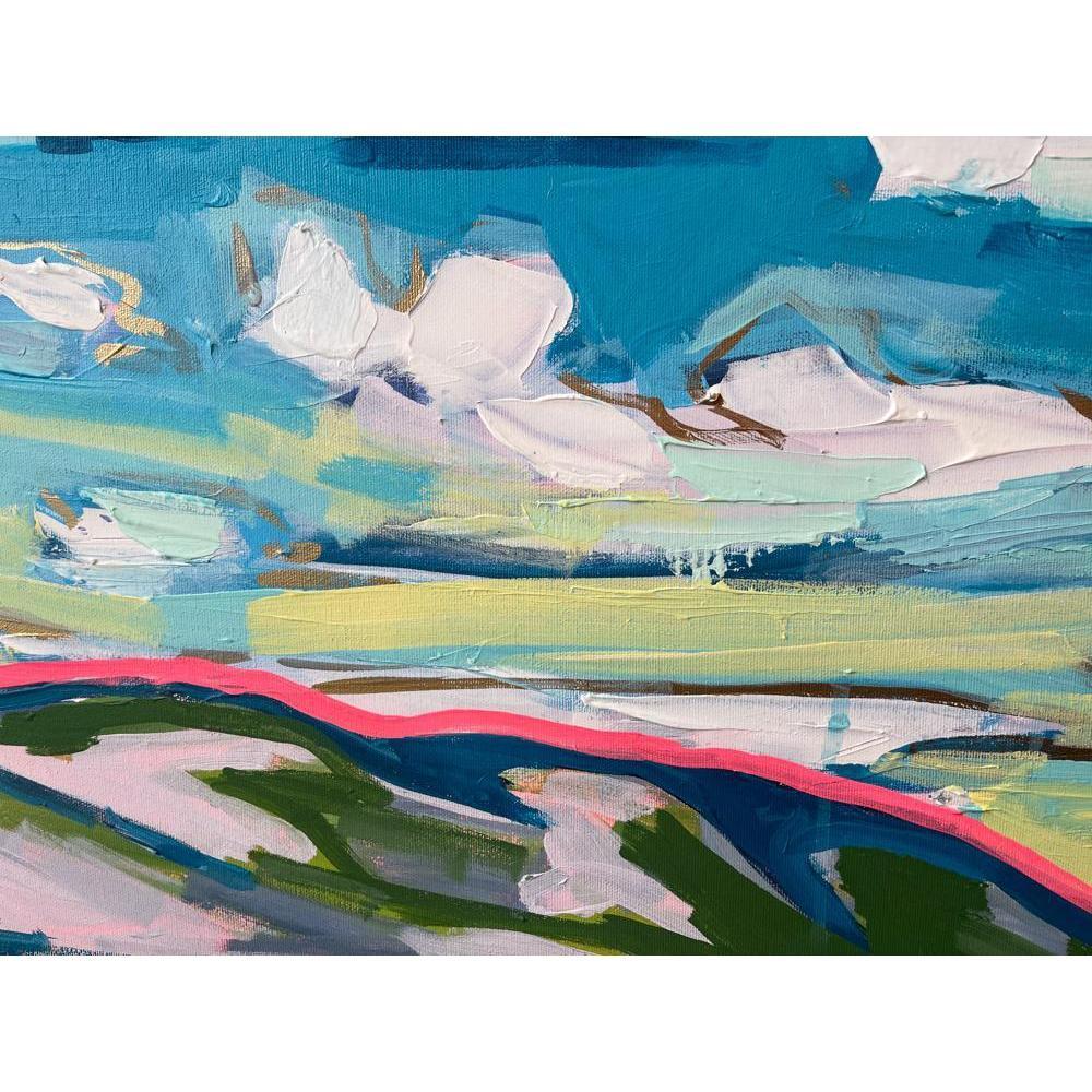 Approaching Jasper | 30x60 | Acrylic on Canvas-Original Painting-Amy Dixon Art + Design