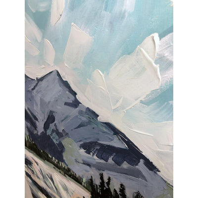 Edmonton Artist Amy Dixon Art Athabasca Falls, 18x24-Original Painting