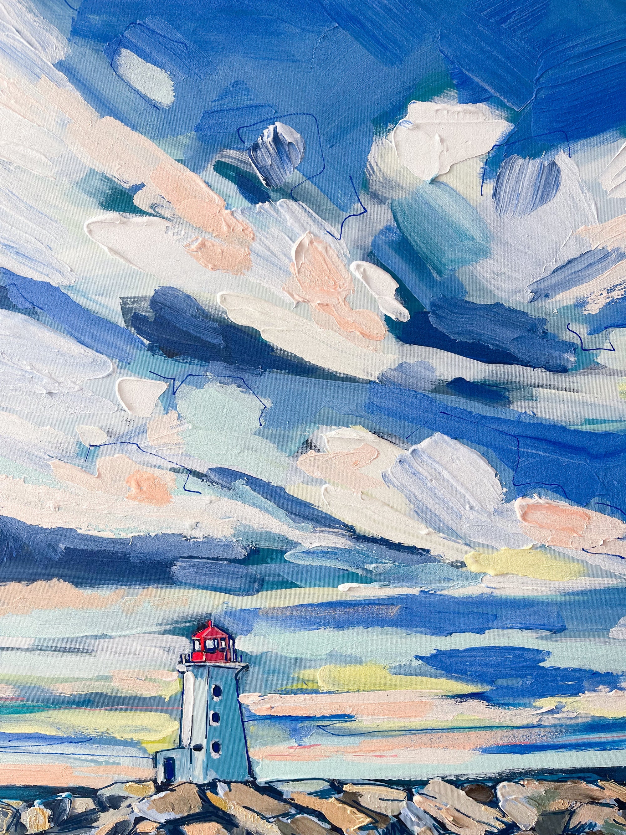 Beacon, 48x36-Amy Dixon Art -Amy Dixon Art