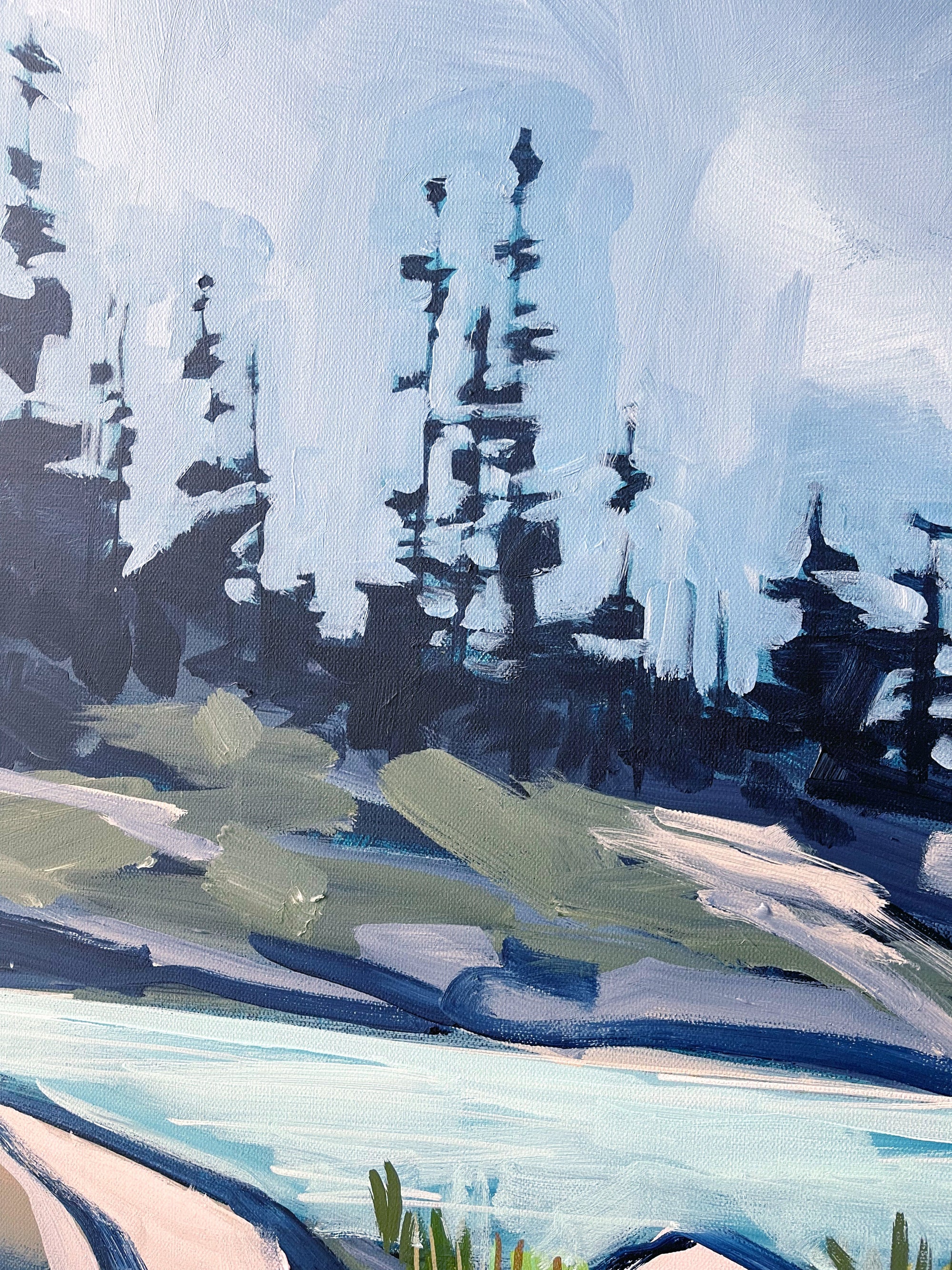 Big Beach, Ucluelet II | Original Painting | 36x48-Original Painting-Amy Dixon Art + Design