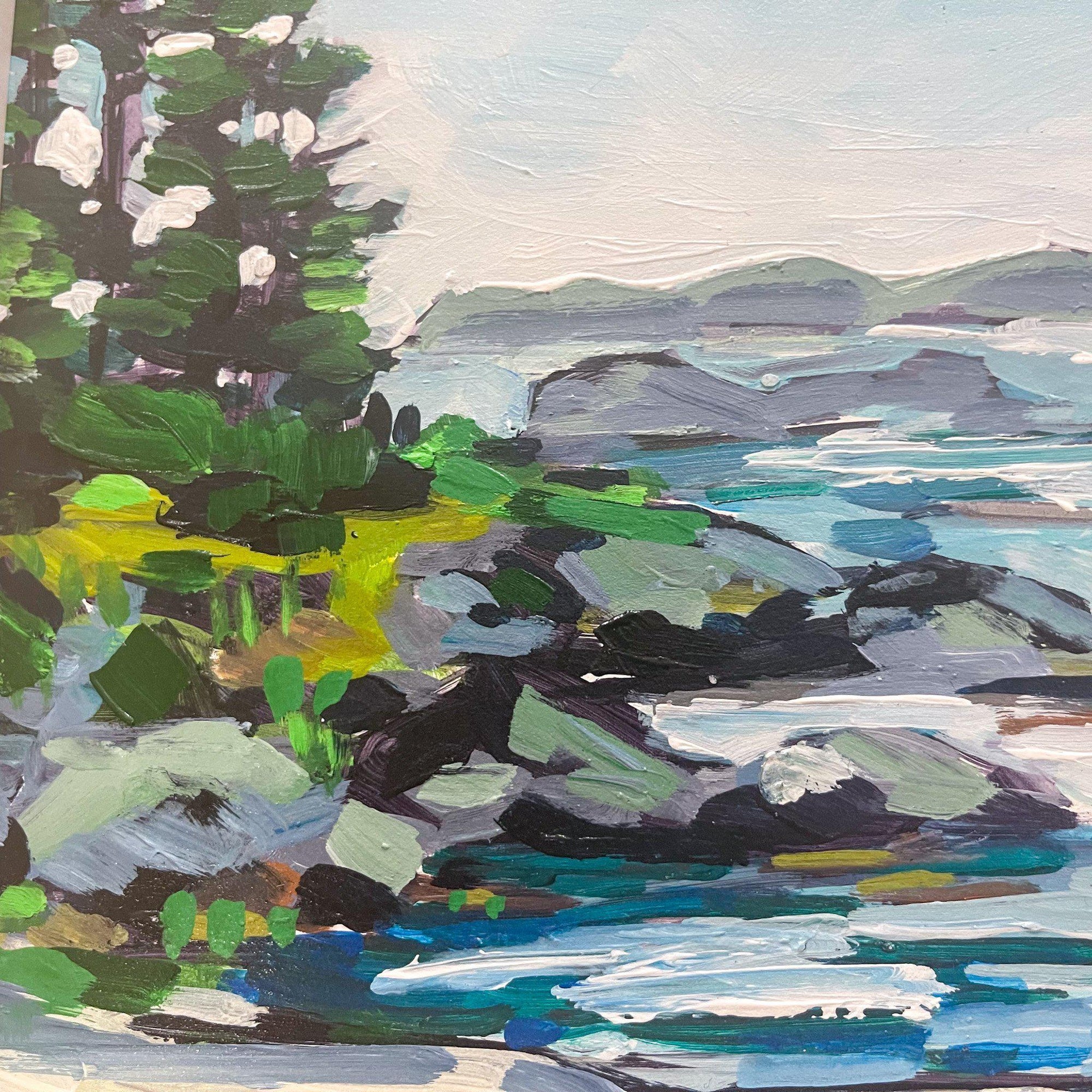 Big Beach, Ucluelet | Original Painting | 8x10-Original Painting-Amy Dixon Art + Design