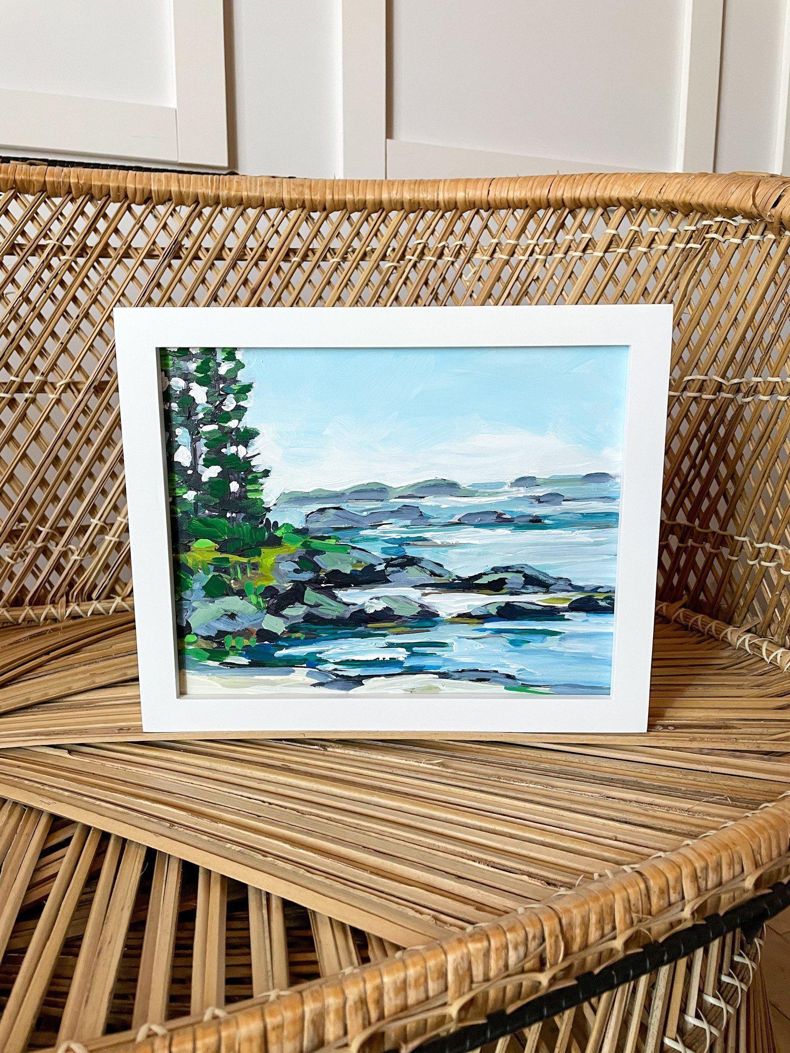 Big Beach, Ucluelet | Original Painting | 8x10-Original Painting-Amy Dixon Art + Design