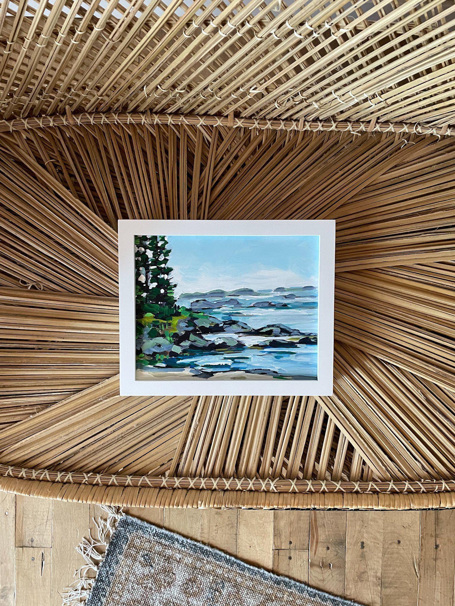 Big Beach, Ucluelet | Original Painting | 8x10-Original Painting-Amy Dixon Art + Design