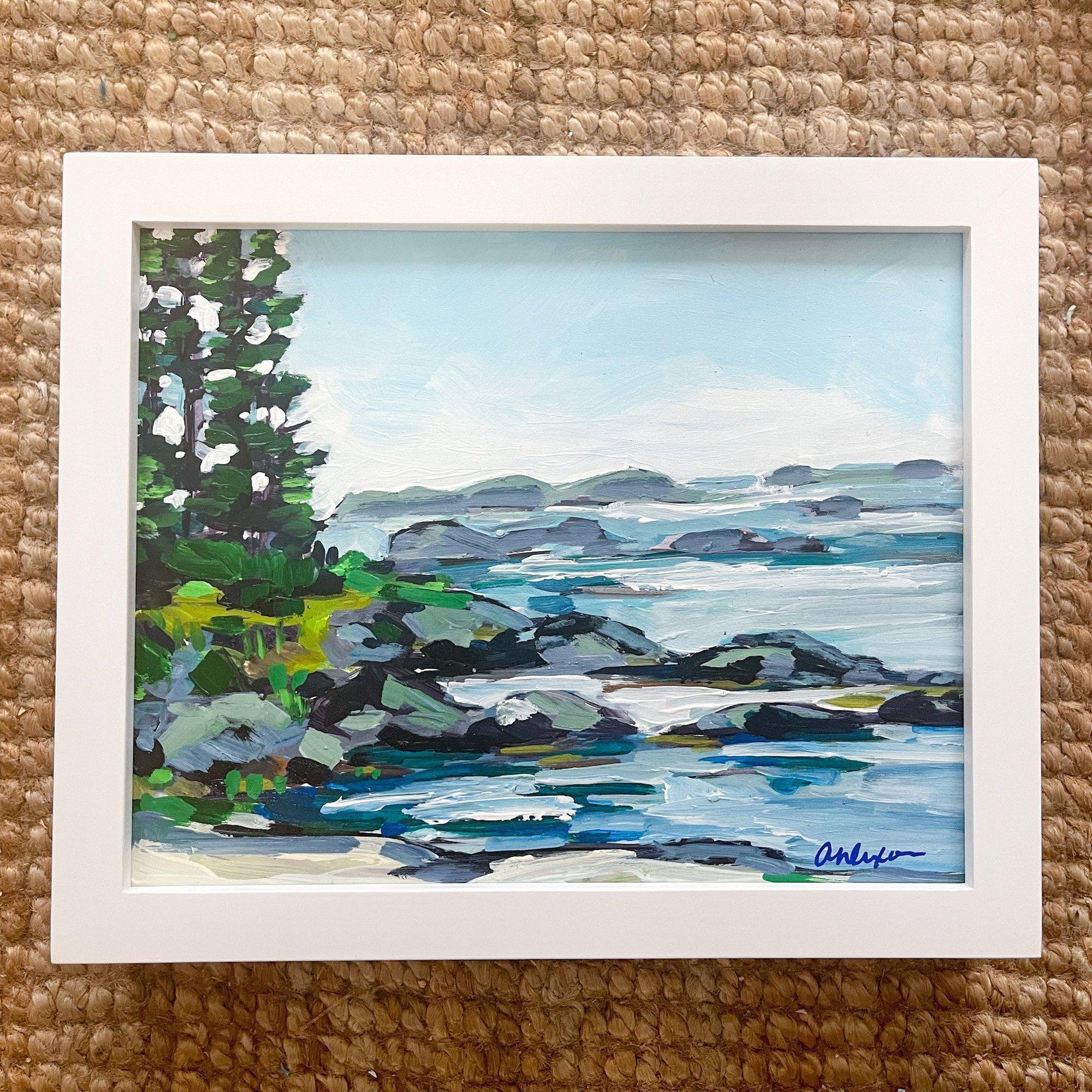 Big Beach, Ucluelet | Original Painting | 8x10-Original Painting-Amy Dixon Art + Design