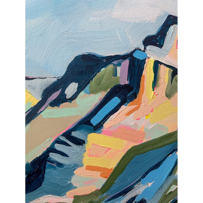 Castle Mountain | 24x36 | Acrylic on Canvas-Original Painting-Amy Dixon Art + Design