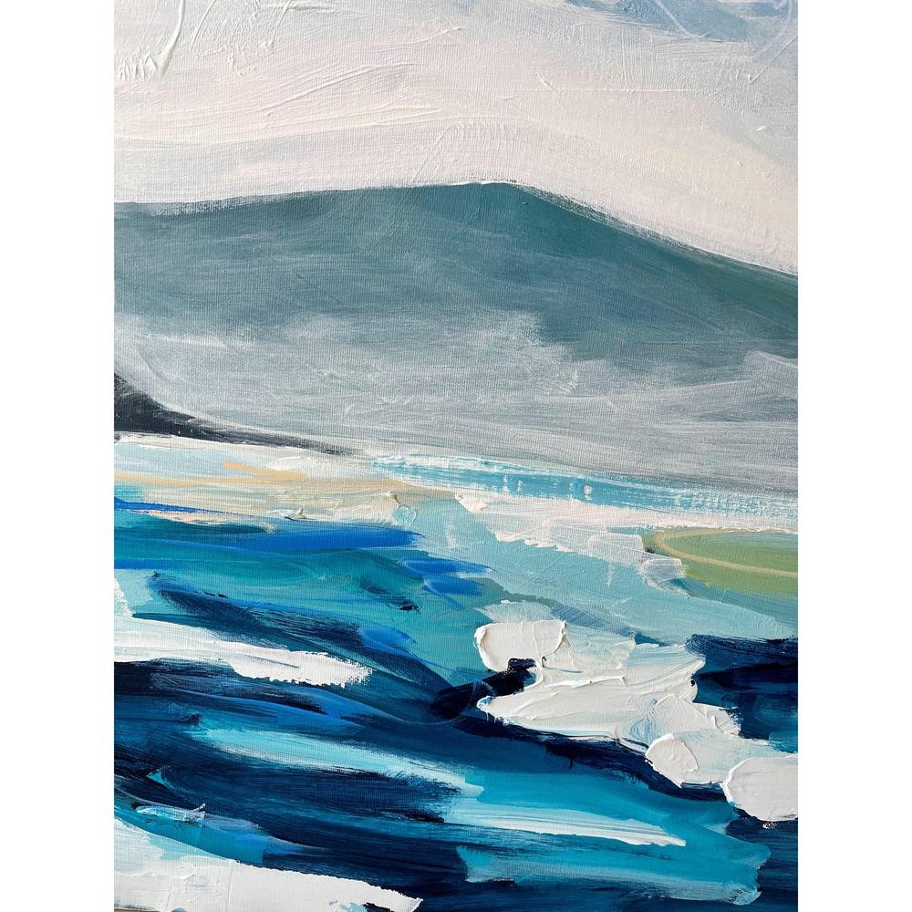 Chesterman Beach, Tofino | Original Painting | 60x30 |-Original Painting-Amy Dixon Art + Design