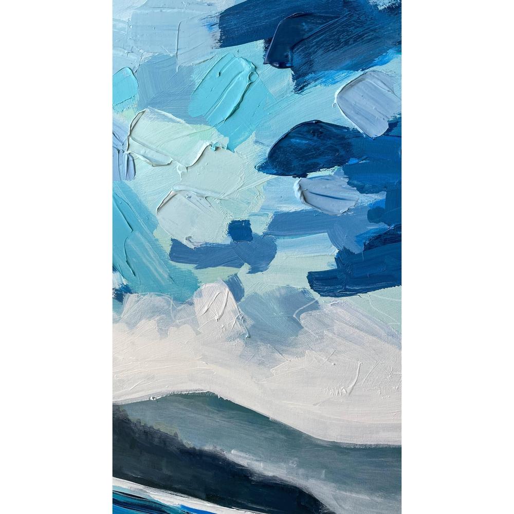 Chesterman Beach, Tofino | Original Painting | 60x30 |-Original Painting-Amy Dixon Art + Design