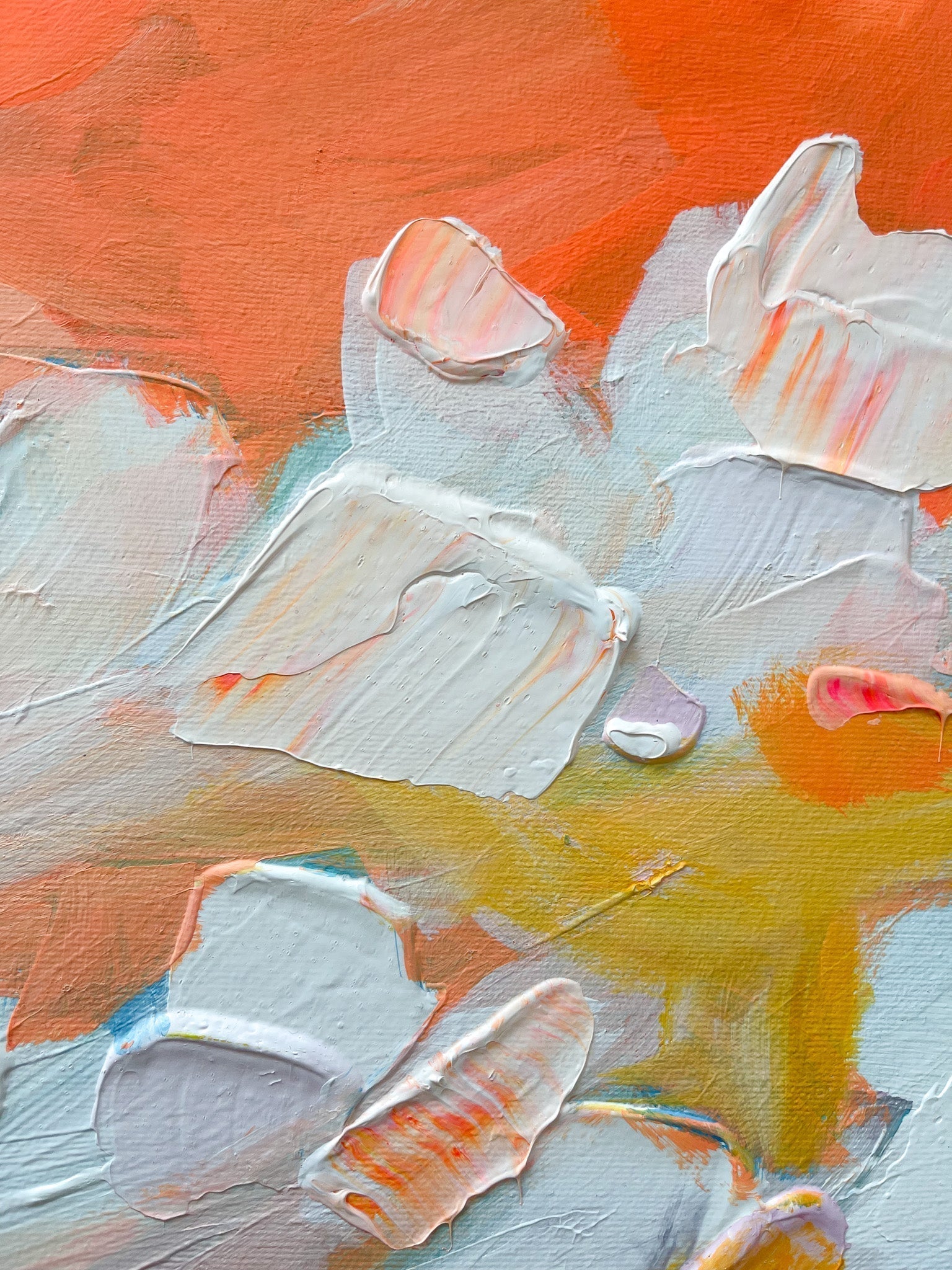 Creamsicle | Original Painting | 24x24-Original Painting-Amy Dixon Art + Design