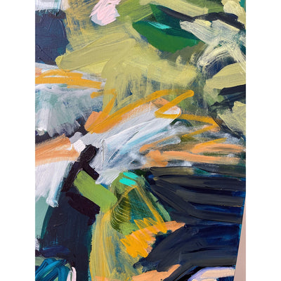 Elk Falls | 30x60 | Acrylic on Canvas-Original Painting-Amy Dixon Art + Design