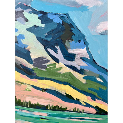 Emerald Lake II | 30x40 | Acrylic on Canvas-Original Painting-Amy Dixon Art + Design
