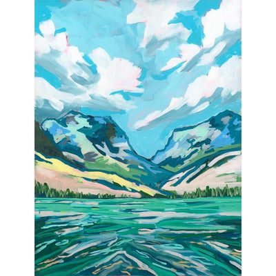 Emerald Lake II | 30x40 | Acrylic on Canvas-Original Painting-Amy Dixon Art + Design