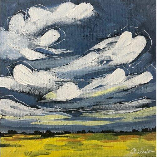 Edmonton Artist Amy Dixon Art It Is What It Is II, 8x8-Original Painting