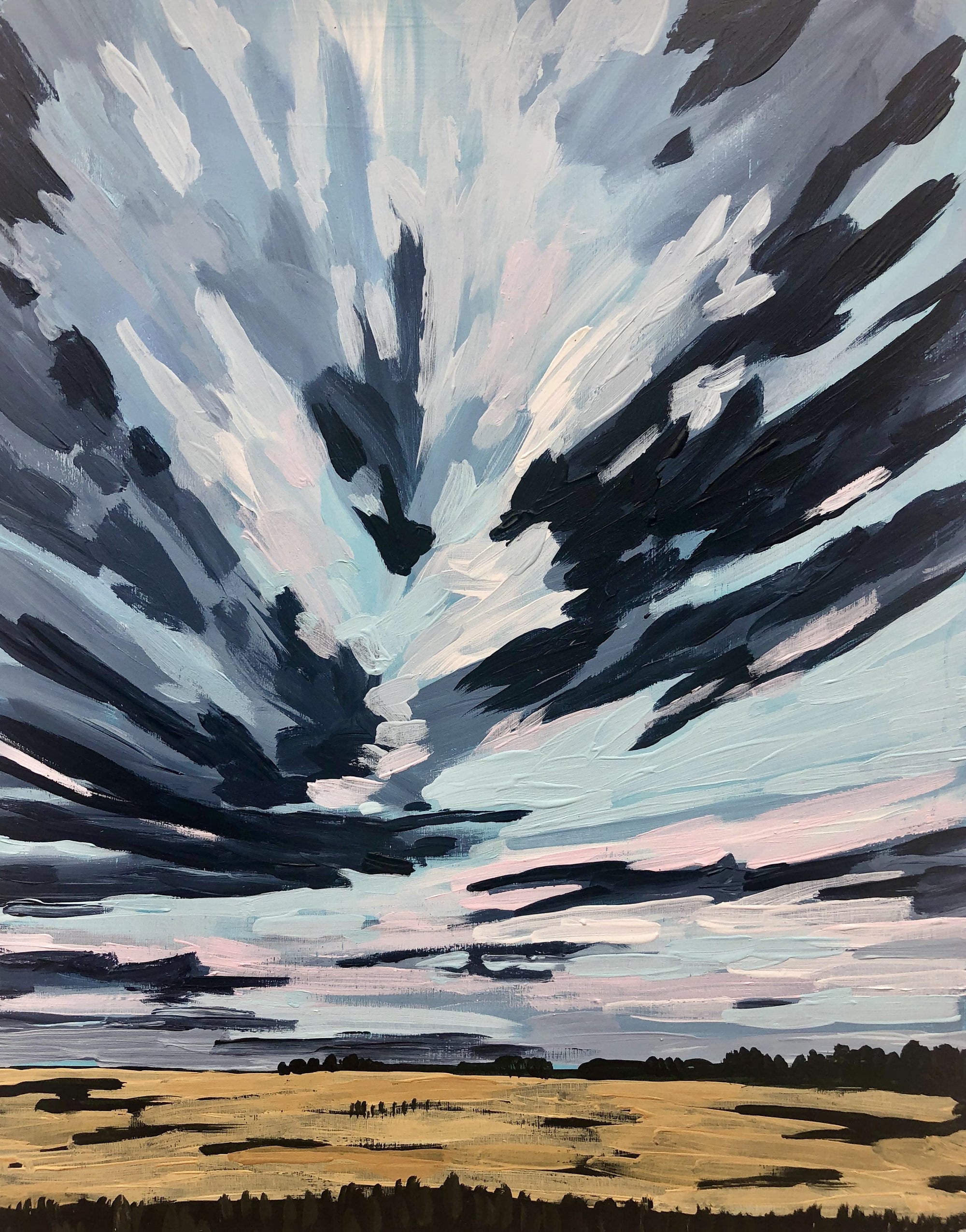 Fields 4-Original Painting-Amy Dixon Art + Design