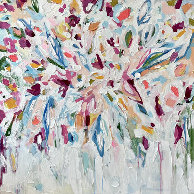 Flourish VI | 36x36 | Acrylic on Canvas-Original Painting-Amy Dixon Art + Design