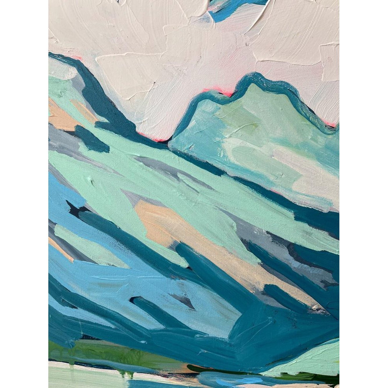 Ice Fields Parkway | 36x36 | Acrylic on Canvas-Original Painting-Amy Dixon Art + Design