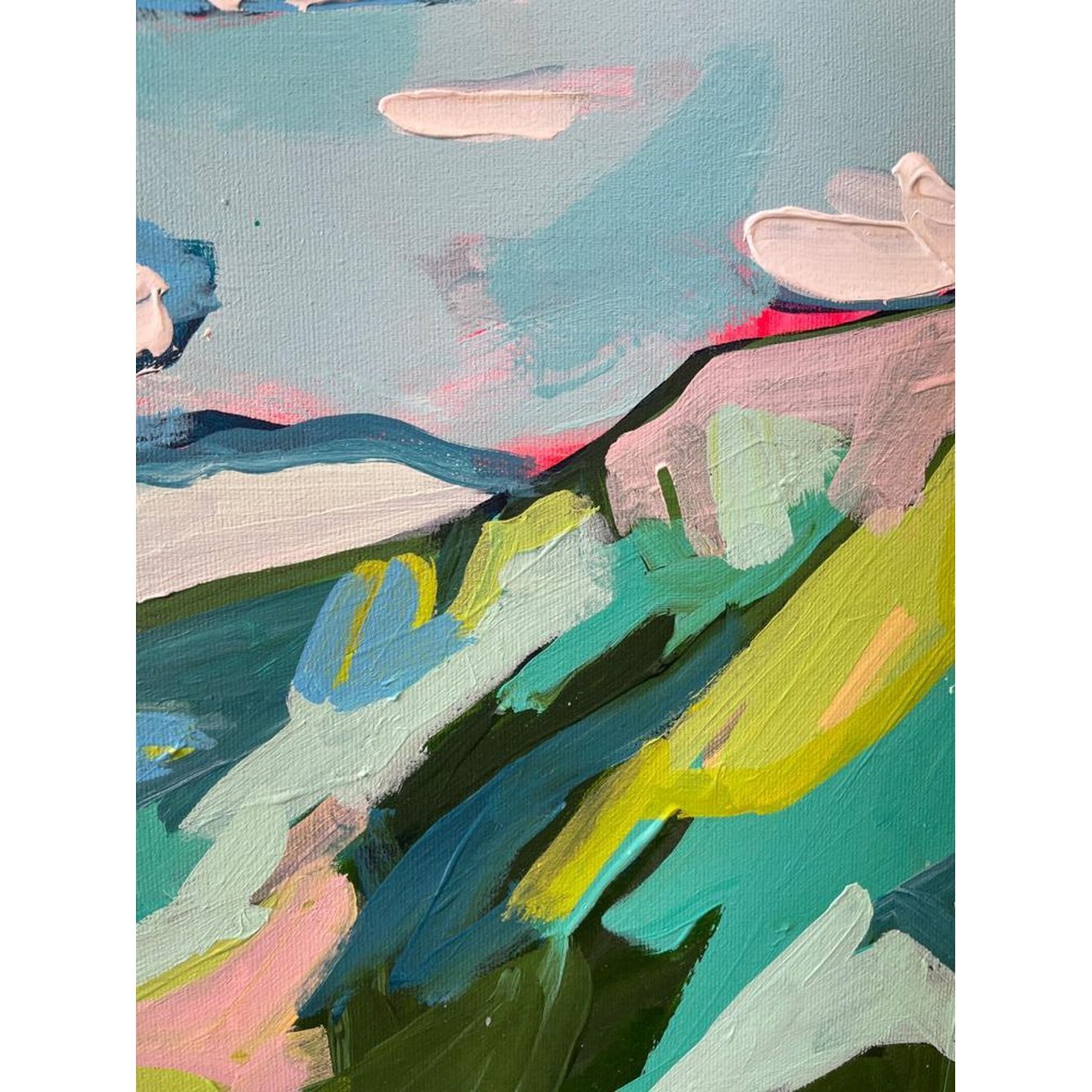 Ice Fields Parkway | 36x36 | Acrylic on Canvas-Original Painting-Amy Dixon Art + Design