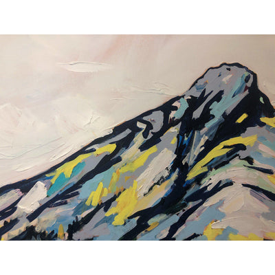 Amy Dixon art artist edmonton - Icefields Parkway Peak, 36x24, 24x48 painting mountain original art canmore banff jasper