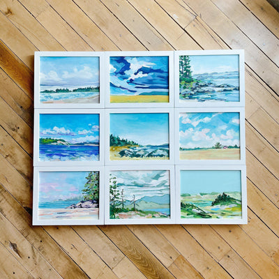 Island View Beach | Original Painting | 8x10-Original Painting-Amy Dixon Art + Design