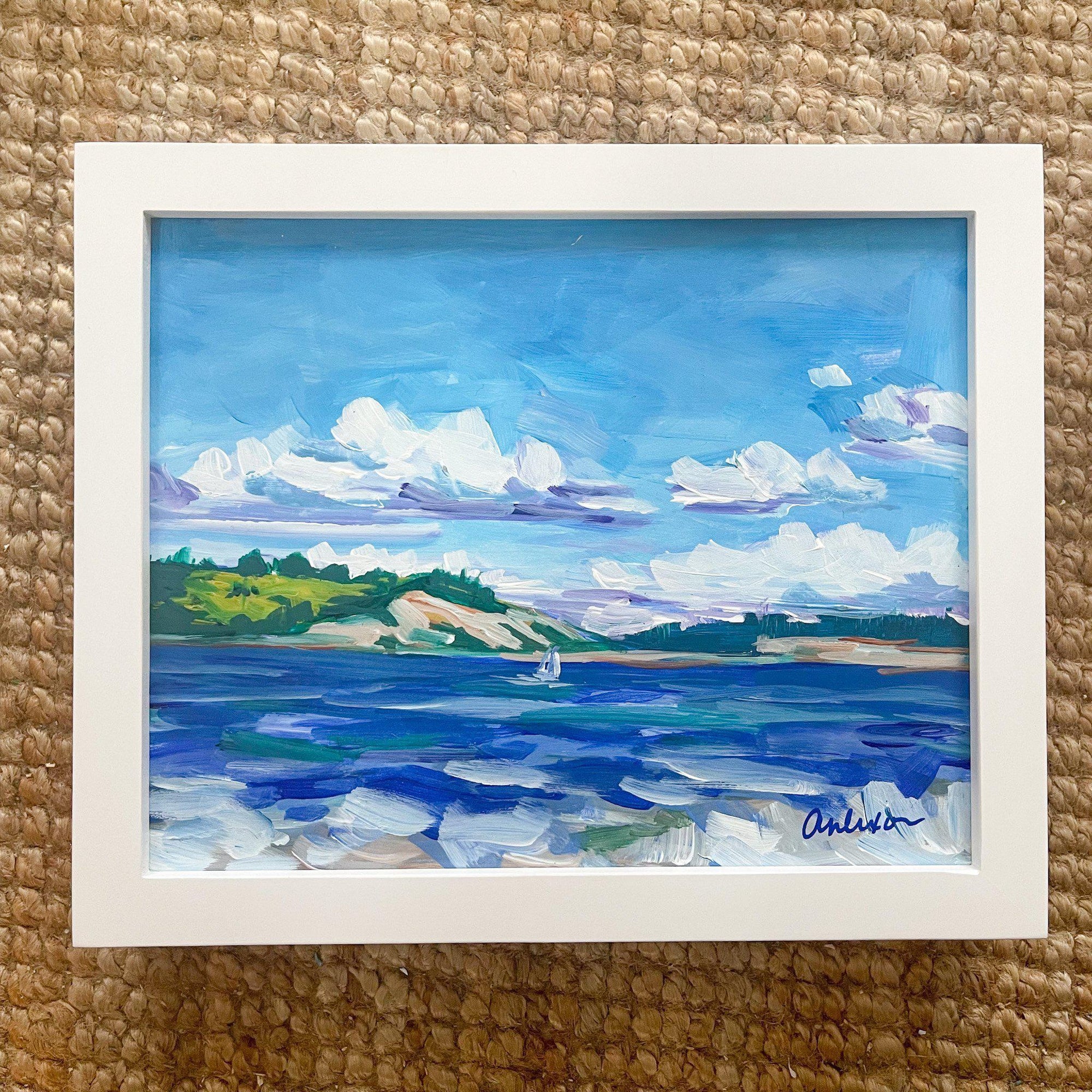 Island View Beach | Original Painting | 8x10-Original Painting-Amy Dixon Art + Design